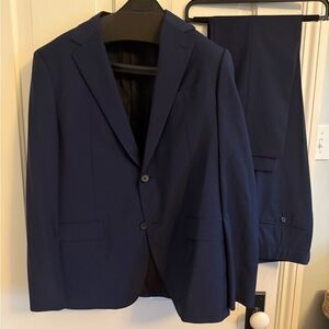 Men's Navy Suit - Athletic fit